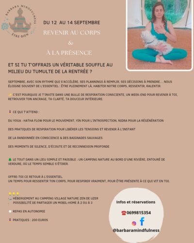 retraite bien-être pour revenir au corps et a la presence