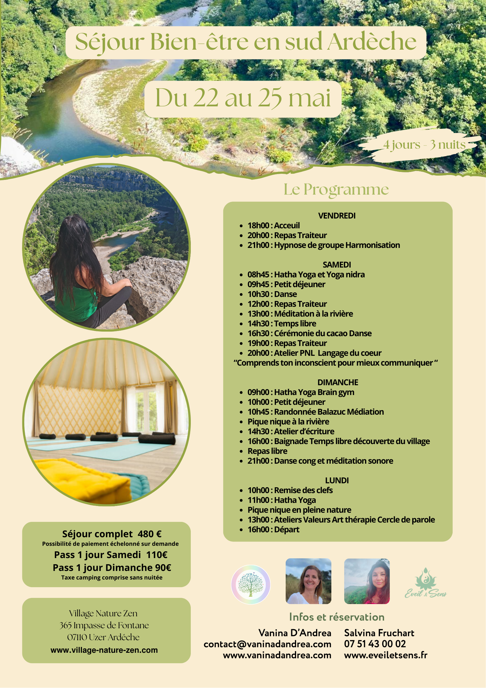 sejour bien-etre-village nature zen - ardeche