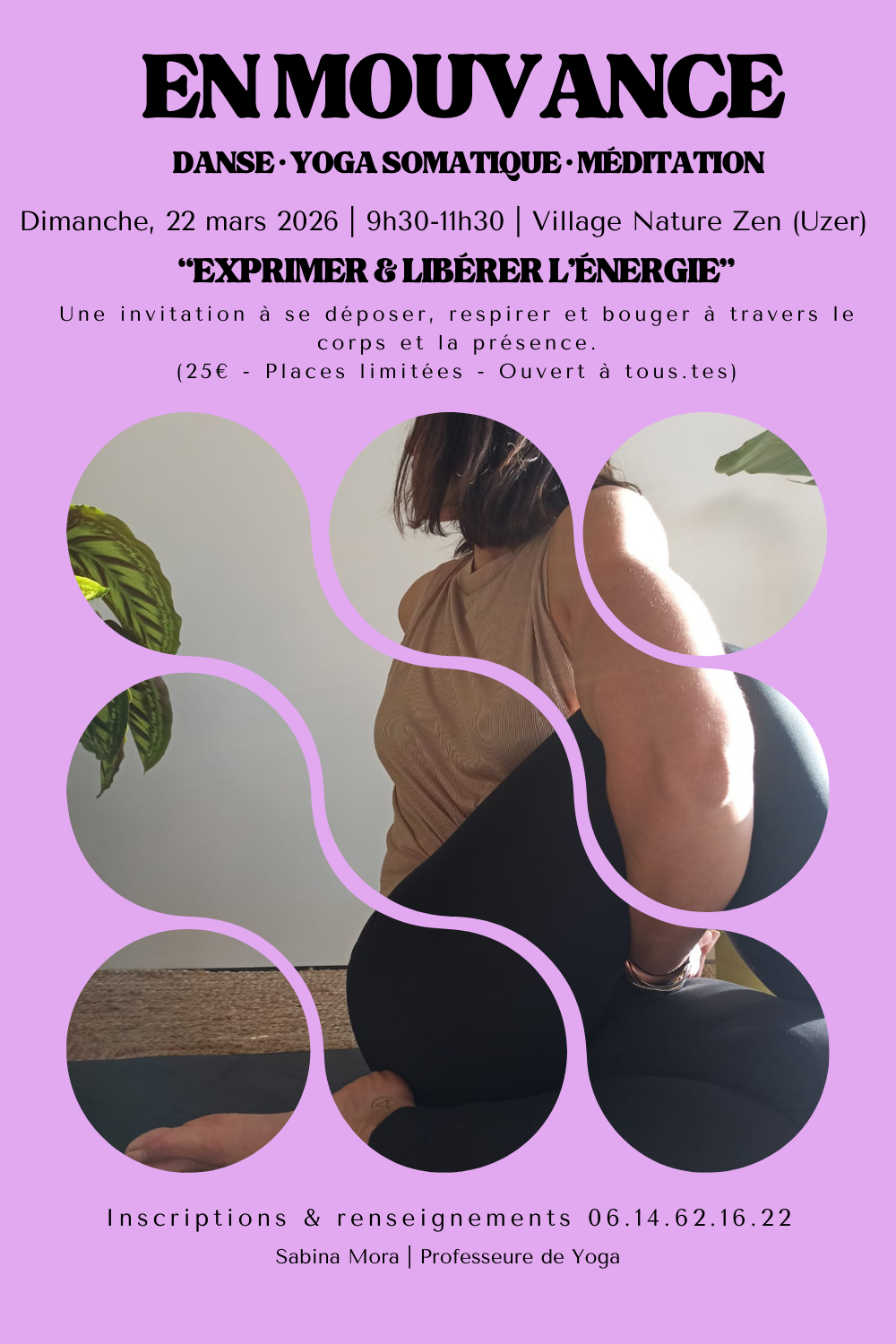 yoga somatique - village nature zen - ardeche