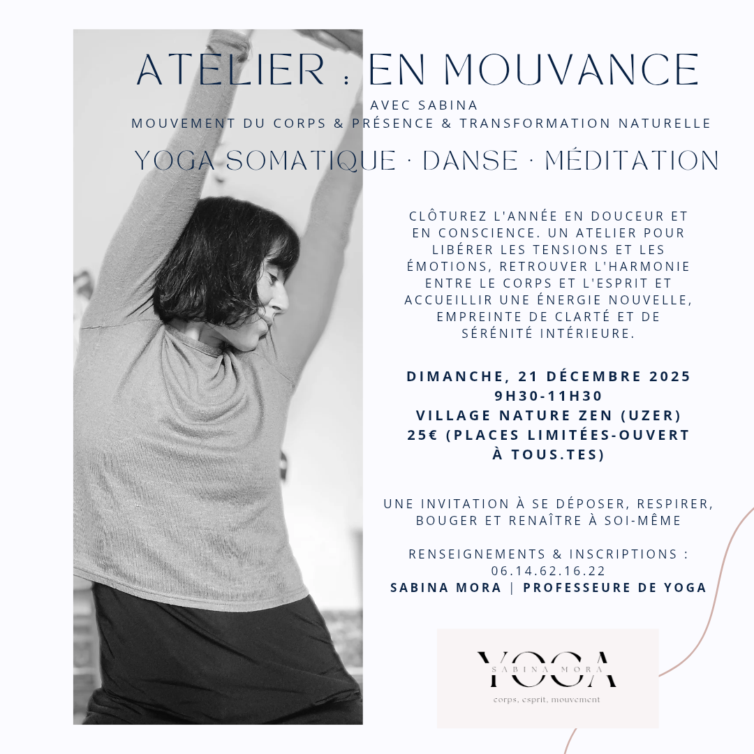 yoga somatique - village nature zen - ardèche